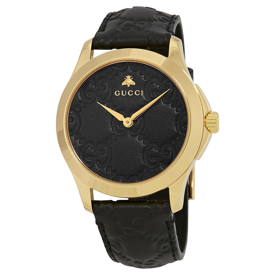 Pre-owned Gucci G-Timeless Black Dial Ladies Watch YA1264034A商品第1张图片规格展示