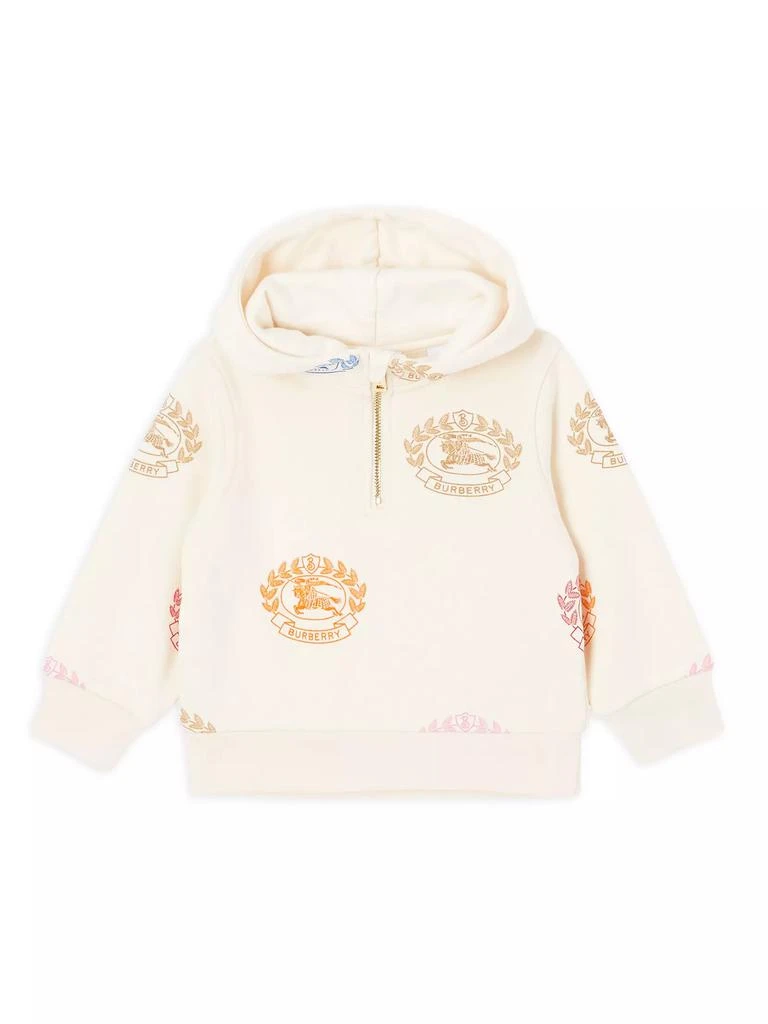 商品Burberry|Baby Girl's & Little Girl's Sidney Crest Cotton Hoodie,价格¥1538,第1张图片