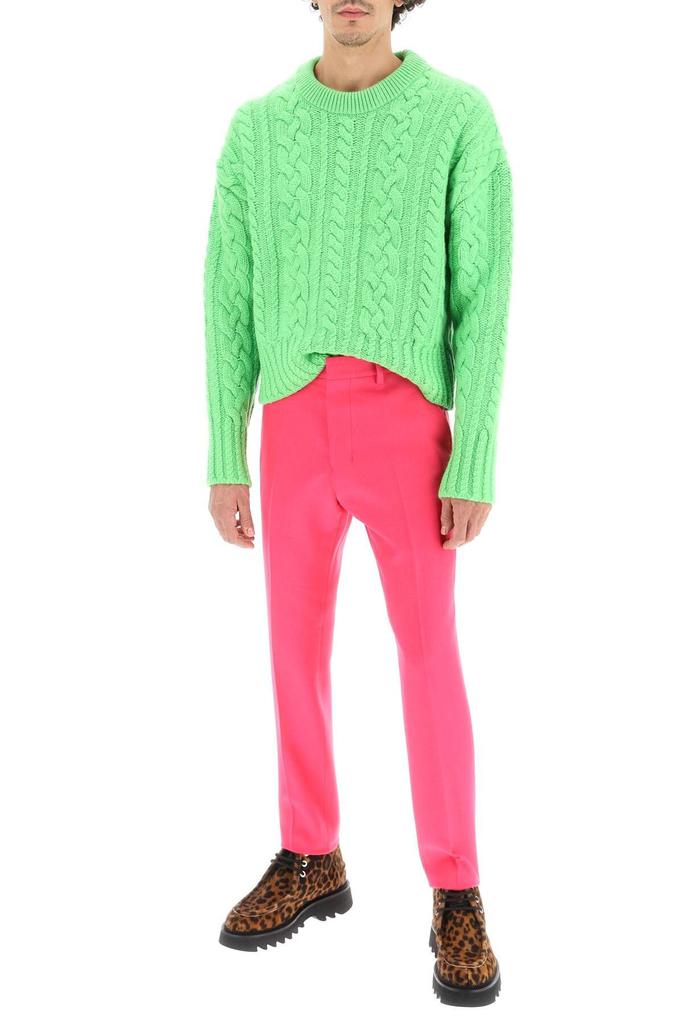 CABLE KNIT WOOL SWEATER商品第2张图片规格展示