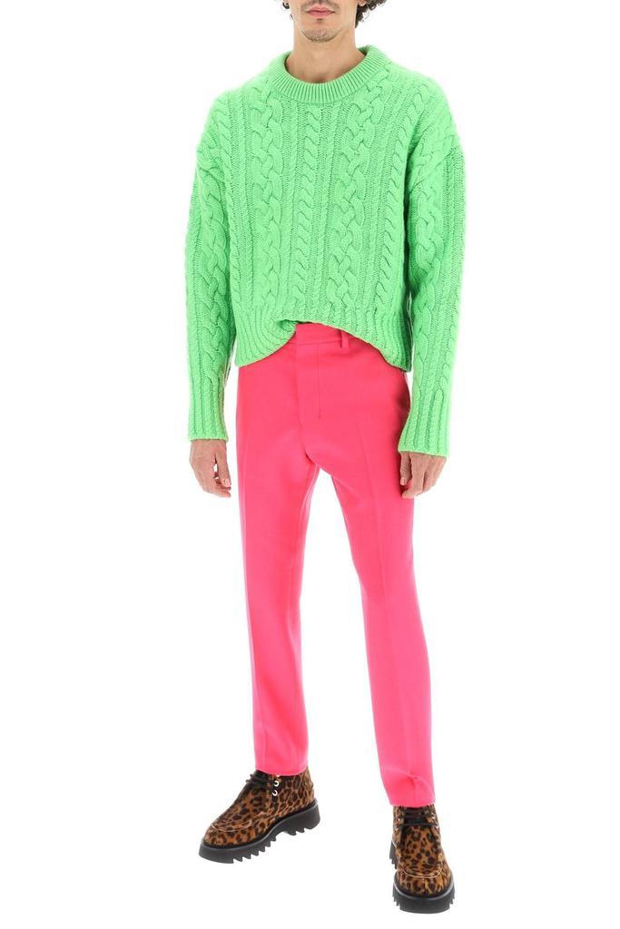 商品AMI|CABLE KNIT WOOL SWEATER,价格¥3311,第4张图片详细描述