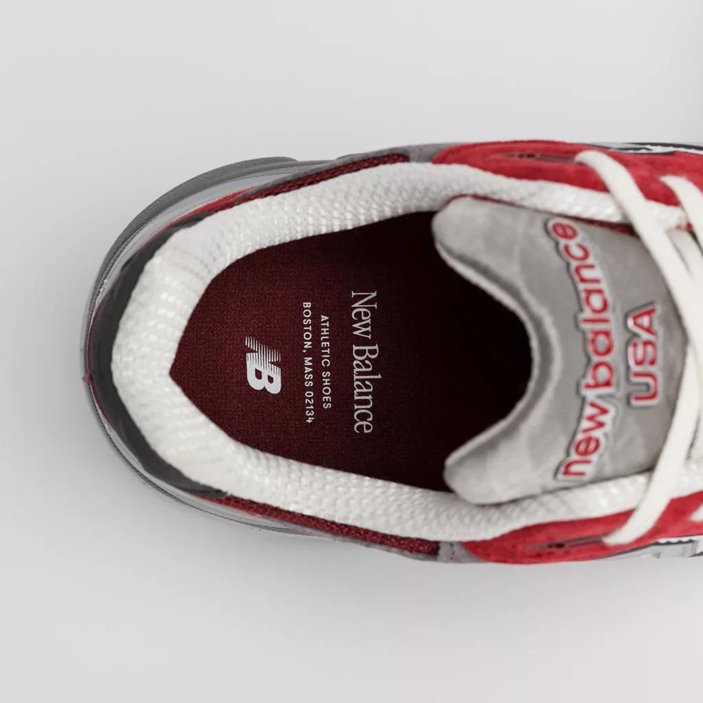 男款 Teddy Santis联名 新百伦 美产 990v3 休闲鞋 黑红色商品第6张图片规格展示