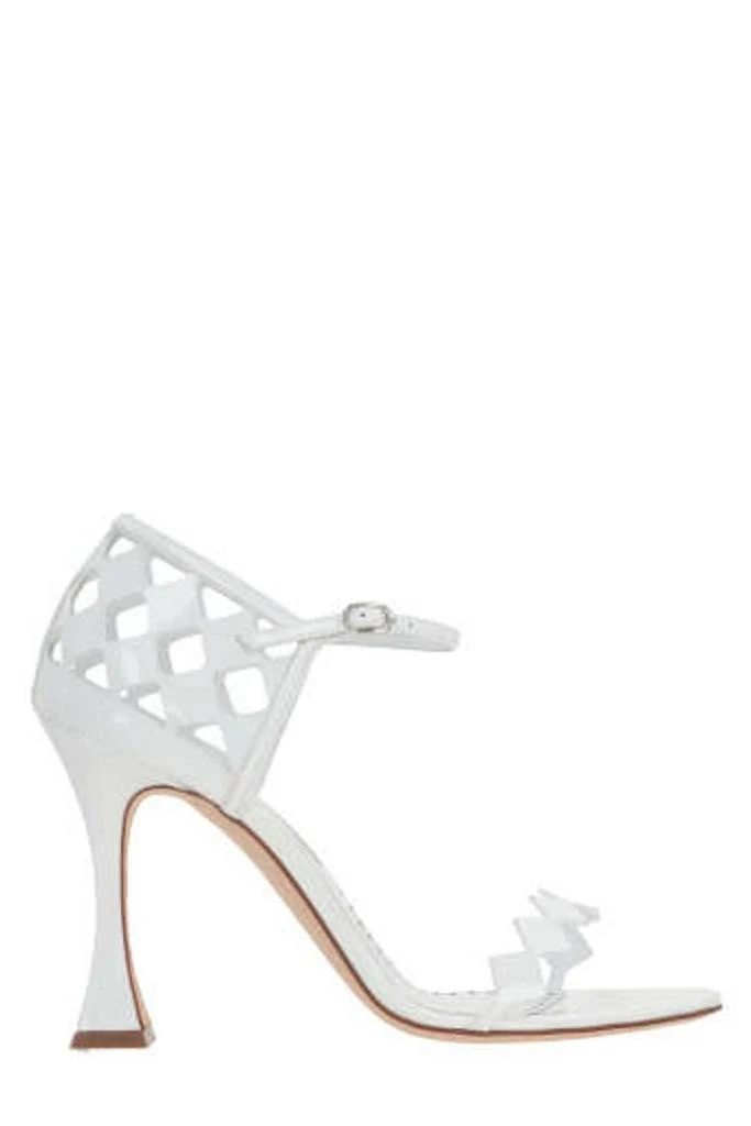 商品Manolo Blahnik|Manolo Blahnik Kalun Cut-Out Detailed Sandals,价格¥4245,第1张图片