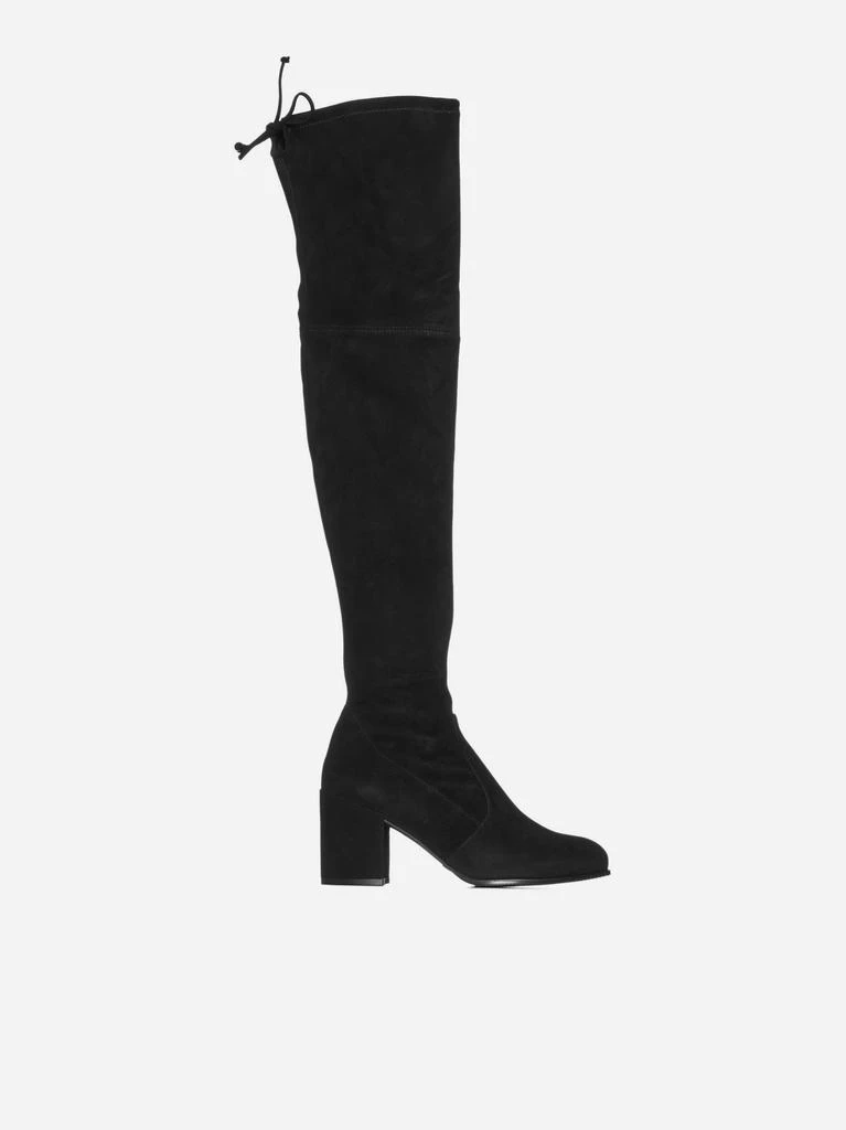 商品Stuart Weitzman|Tieland suede over-the-knee boots,价格¥3075,第1张图片