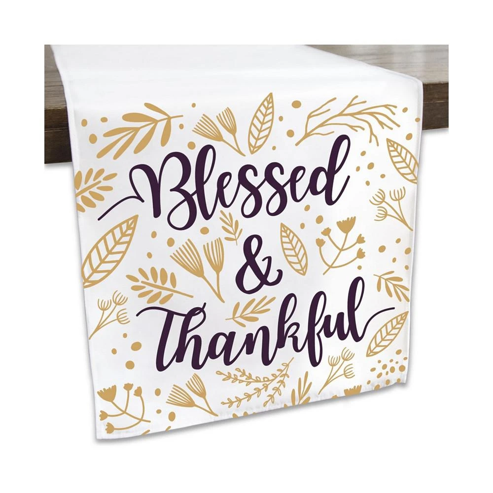 商品Big Dot of Happiness|Elegant Thankful for Friends Friendsgiving Decor Cloth Table Runner 13" x 70",价格¥201,第1张图片