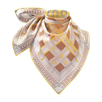 商品Louis Vuitton|【预售】 女士 丝巾 LV DETAILS 90 方巾  M78108/Beige LVU9QSD7BEI,价格¥4805,第1张图片