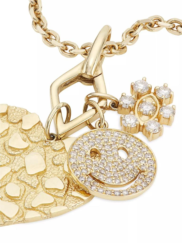 商品Sydney Evan|Multi-Charm 14K Gold & Diamond Necklace,价格¥56464,第4张图片详细描述
