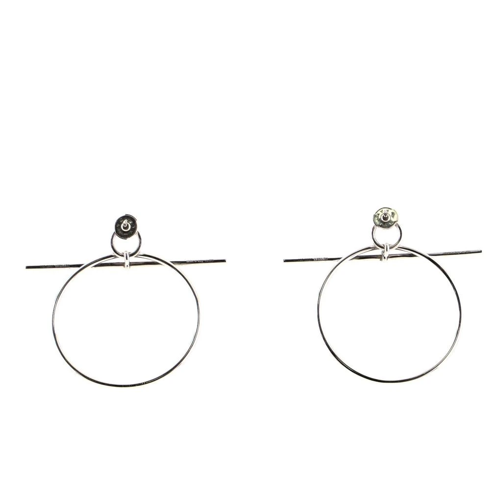 商品[二手商品] Hermes|Hermes Hoop Sterling Silver Earrings Silver,价格¥13474,第1张图片