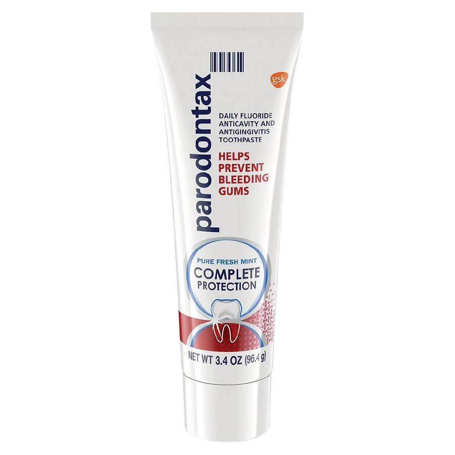 商品PARODONTAX|Complete Protection Gingivitis Toothpaste For Bleeding Gums Pure Fresh Mint,价格¥71,第2张图片详细描述