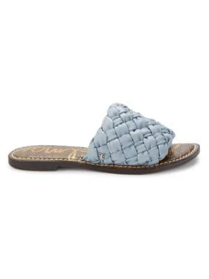商品Sam Edelman|Griffin Woven Leather Flat Sandals,价格¥257,第1张图片