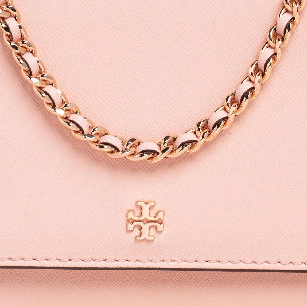 商品[二手商品] Tory Burch|Tory Burch Light Pink Saffiano Leather Robinson Flap Chain Shoulder Bag,价格¥1259,第5张图片详细描述