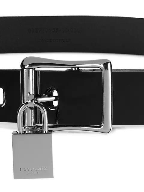 商品Yves Saint Laurent|Lock Patent Leather Belt,价格¥5488,第5张图片详细描述