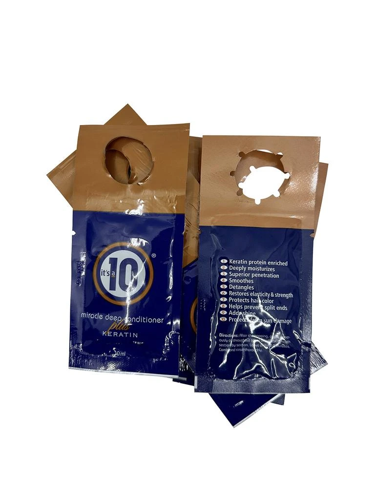 商品Its A 10|Its a 10 Miracle Deep Conditioner plus Keratin Travel Sachets 10 ml Pack of 5,价格¥122,第3张图片详细描述