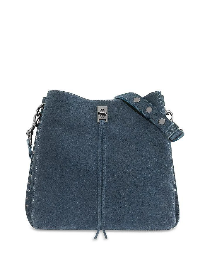 商品Rebecca Minkoff|Darren Studded Suede Shoulder Bag,价格¥2828,第1张图片