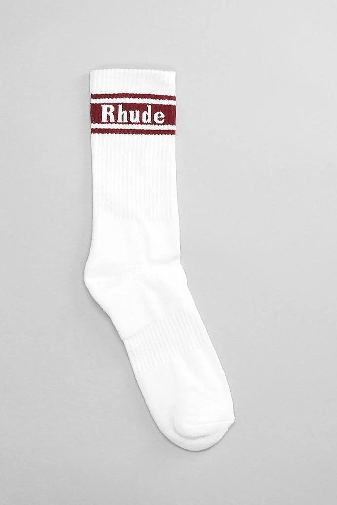 商品Rhude|Rhude Socks In White Cotton,价格¥535,第2张图片详细描述