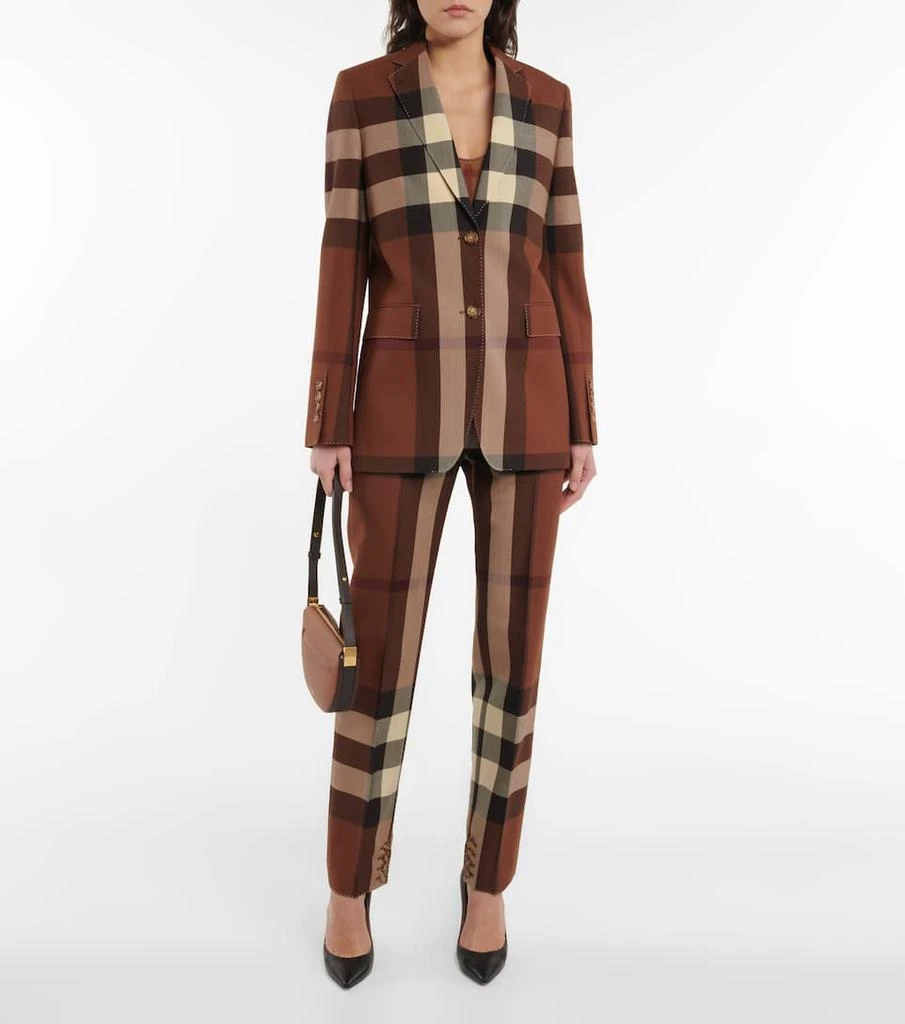 商品Burberry|Checked wool blazer,价格¥14160,第2张图片详细描述
