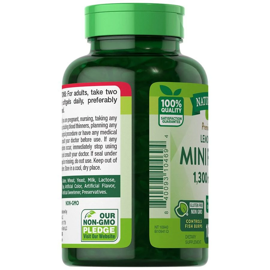 商品Nature's Truth|Mini Fish Oil 1,300 mg Lemon,价格¥28,第4张图片详细描述