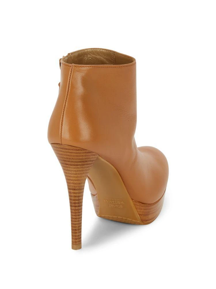 商品Stuart Weitzman|Stop It Leather Booties,价格¥1262,第2张图片详细描述