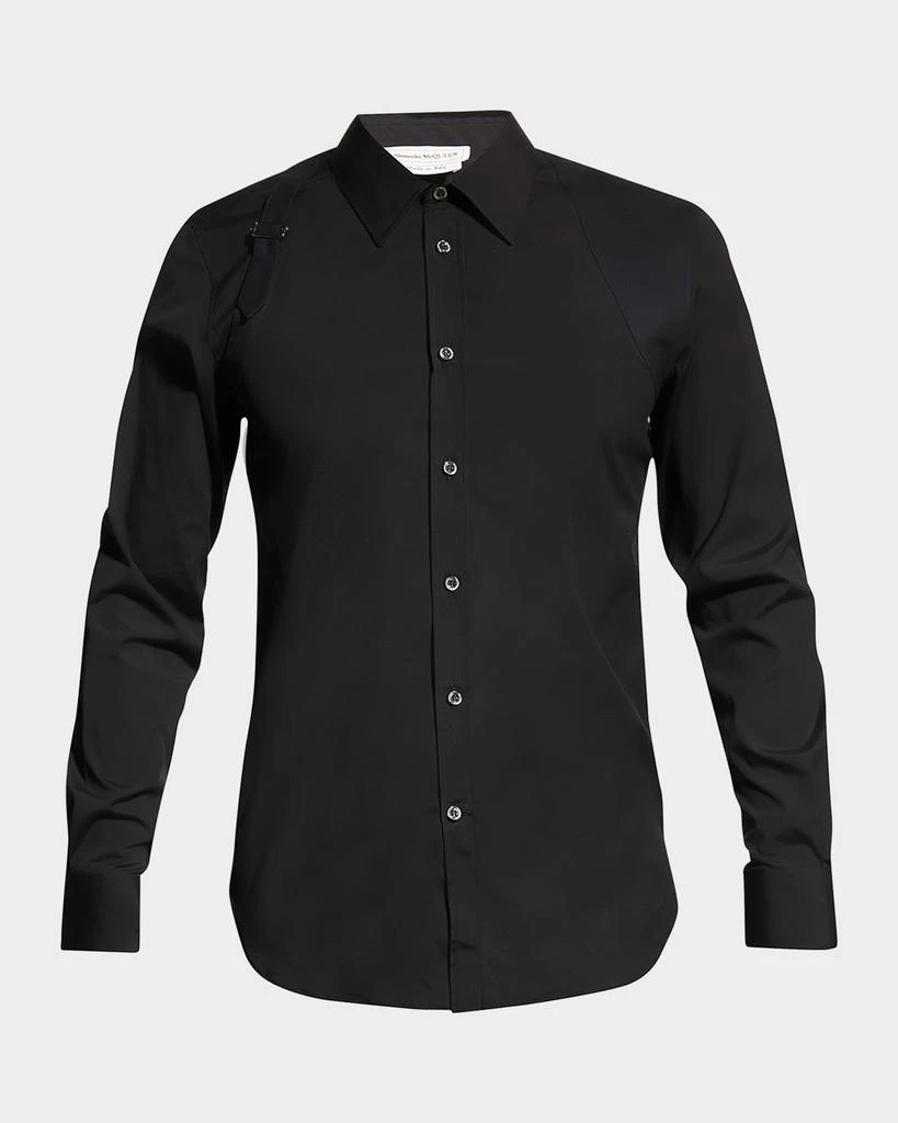 商品Alexander McQueen|Men's Harness Sport Shirt w/ Strap,价格¥1929,第1张图片