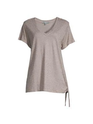 商品Democracy|Side Tie V Neck Top,价格¥60,第3张图片详细描述