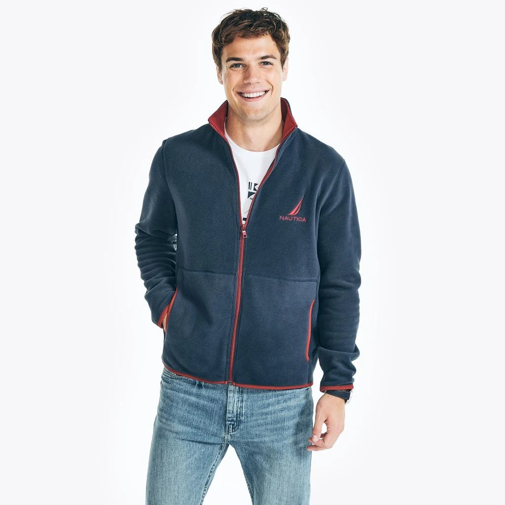 商品Nautica|Nautica Mens Full-Zip Nautex Fleece,价格¥161,第5张图片详细描述