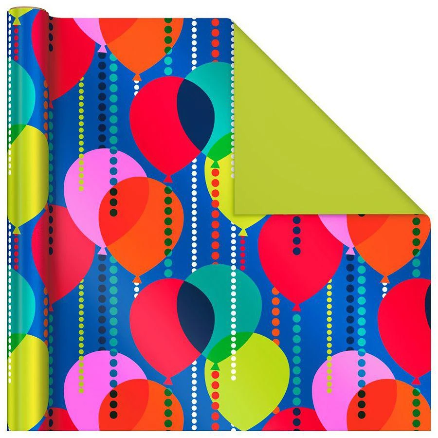 商品Hallmark|Reversible Birthday Wrapping Paper Bundle,价格¥112,第5张图片详细描述