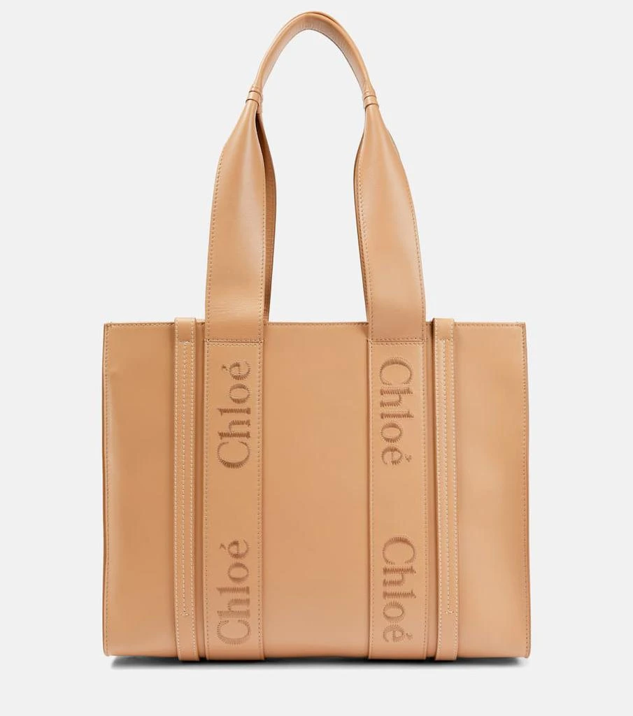 商品Chloé|Woody M号皮革托特包,价格¥19056,第1张图片