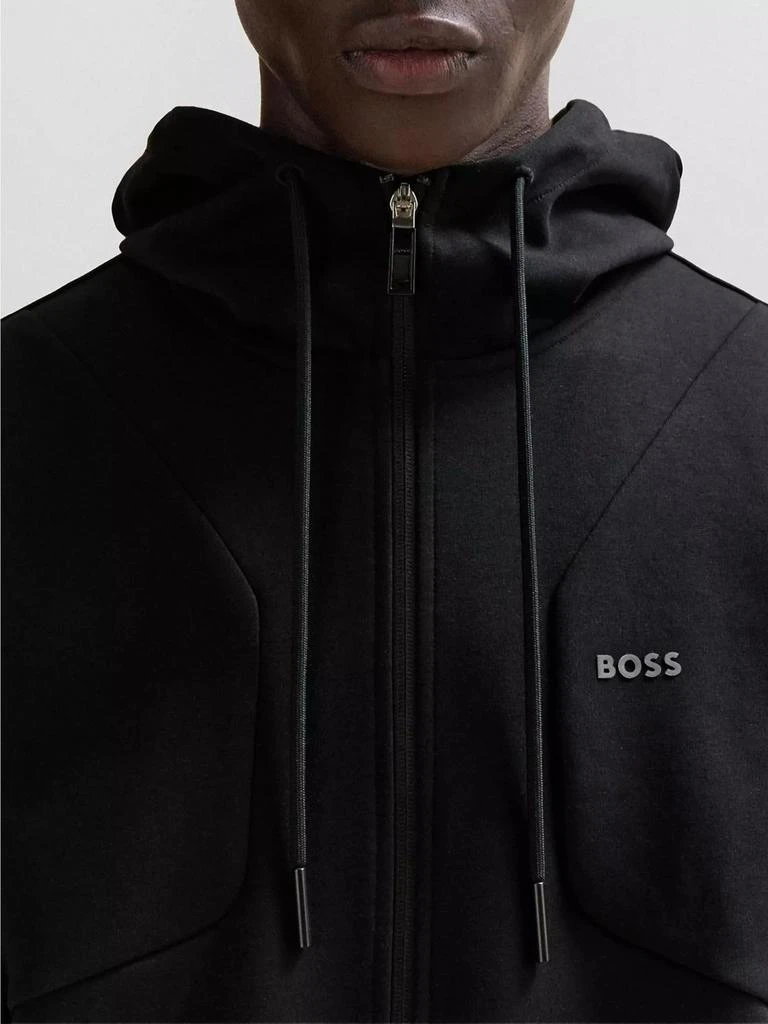 商品Hugo Boss|Cotton-Blend Zip-Up Hoodie with HD Logo Print,价格¥1365,第5张图片详细描述