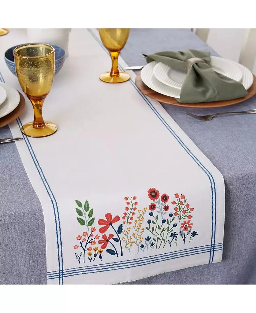 商品Design Imports|Flower Garden Embellished Table Runner, 14" x 72",价格¥200,第4张图片详细描述