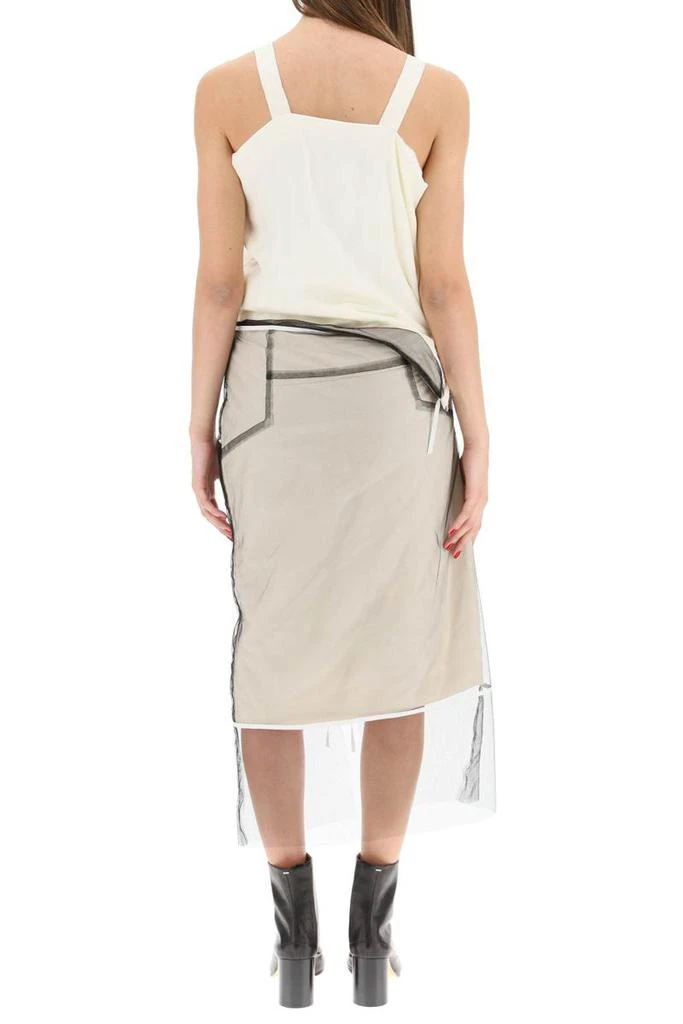 商品MAISON MARGIELA|Maison margiela padded calico midi dress,价格¥6192,第3张图片详细描述
