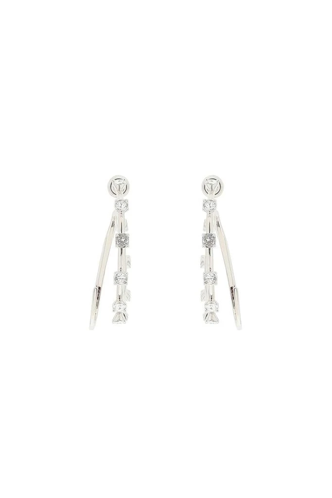 商品Panconesi|Panconesi crystal mini upside down hoops,价格¥1297,第2张图片详细描述
