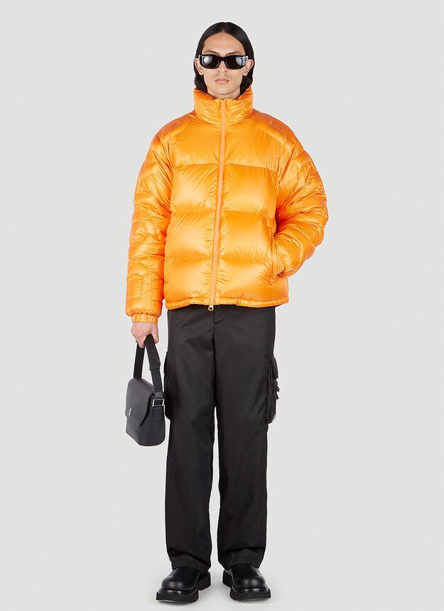 Logo Puffer Jacket in Orange商品第2张图片规格展示