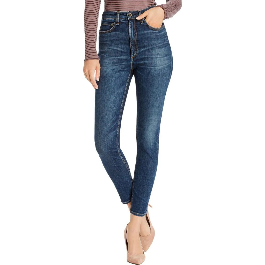 商品Rag & Bone|Rag & Bone Womens Jane Super High Rise Ankle Skinny Jeans,价格¥321,第1张图片