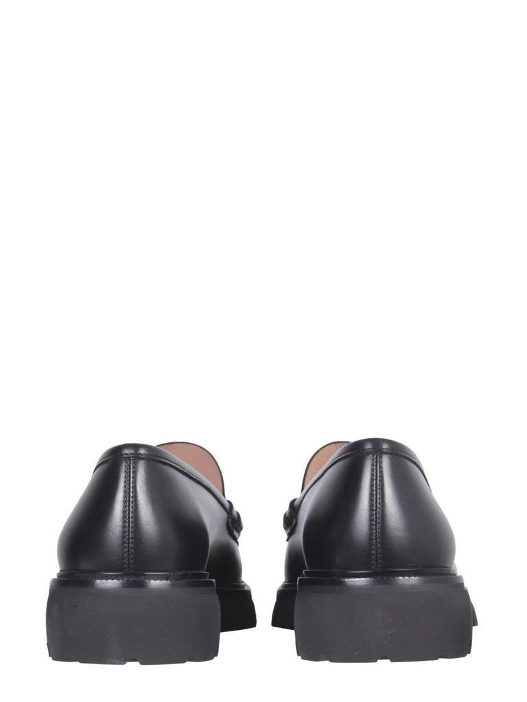 商品Salvatore Ferragamo|Salvatore Ferragamo Men's  Black Other Materials Loafers,价格¥5909,第4张图片详细描述