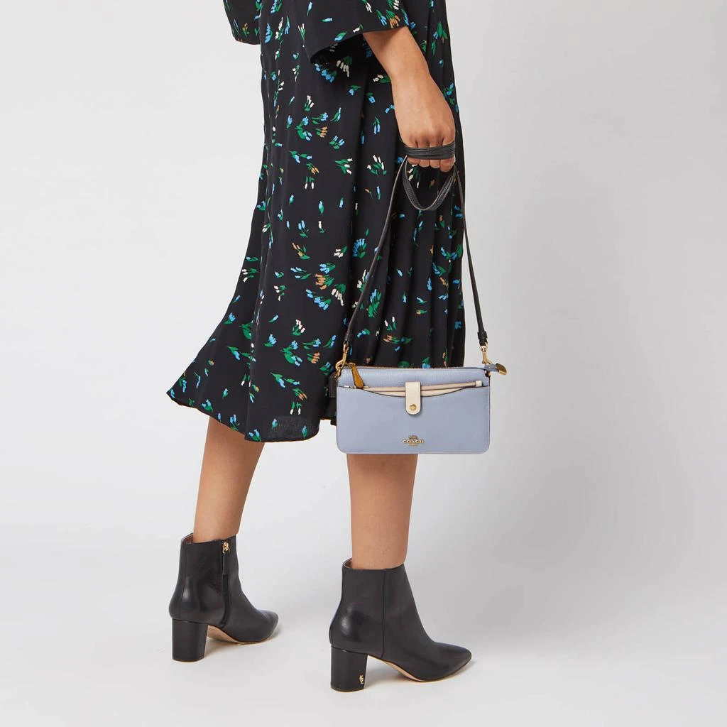 商品Coach|Coach Women's Colorblock Wallet/Cross Body Bag - Mist Straw Multi,价格¥942,第3张图片详细描述