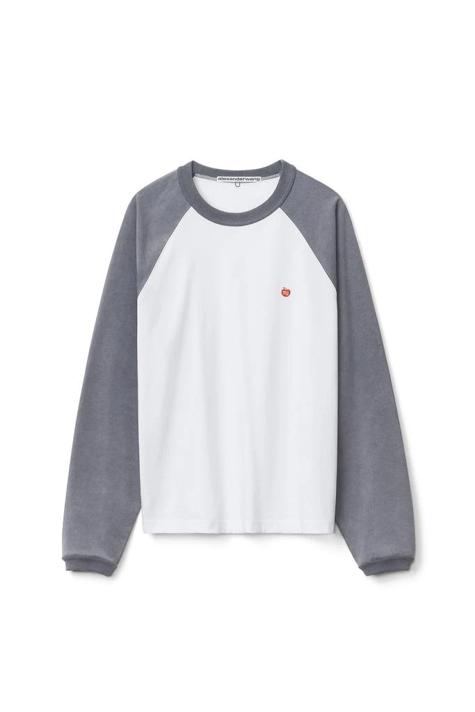 商品Alexander Wang|GLITTER PUFF RAGLAN IN COMPACT JERSEY,价格¥1125,第1张图片