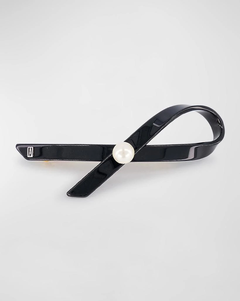 商品Alexandre de Paris|Pearly Ribbon Barrette,价格¥798,第1张图片