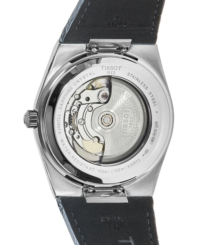 商品Tissot|Tissot PRX Powermatic 80 Blue Dial Leather Strap Men's Watch T137.407.16.041.00,价格¥3796,第3张图片详细描述
