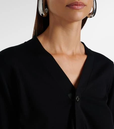 商品Sacai|Cotton tulle cardigan,价格¥8715,第4张图片详细描述