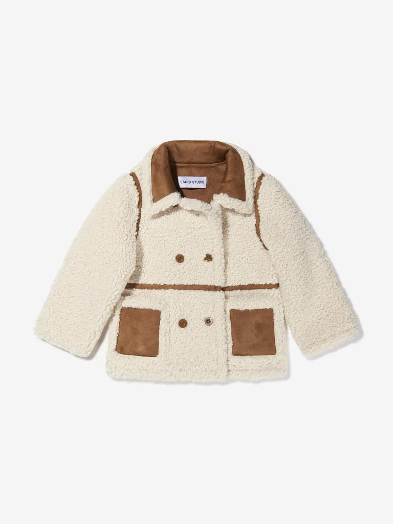 商品STAND STUDIO|Girls Faux Shearling Chloe Mini Jacket,价格¥595,第1张图片