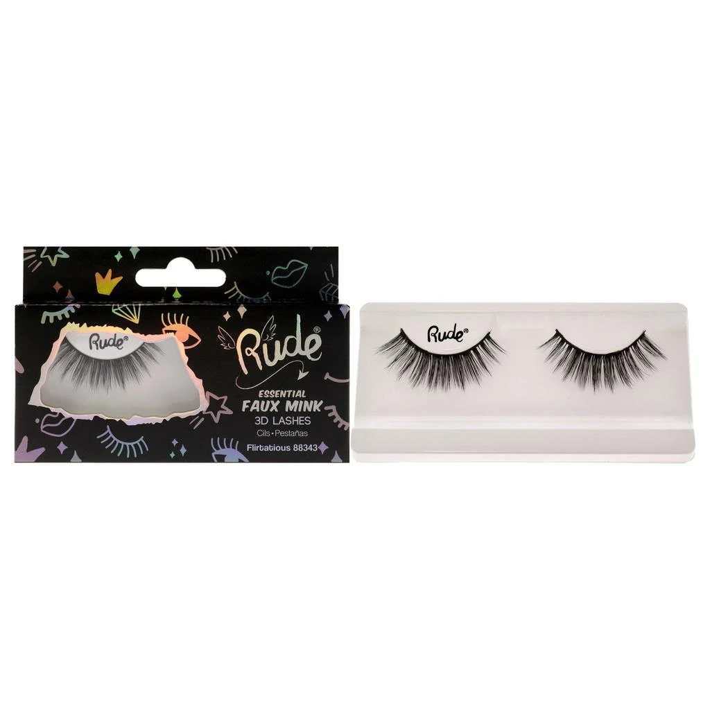 商品Rude Cosmetics|Essential Faux Mink 3D Lashes - Flirtatious by Rude Cosmetics for Women - 1 Pc Pair,价格¥101,第4张图片详细描述