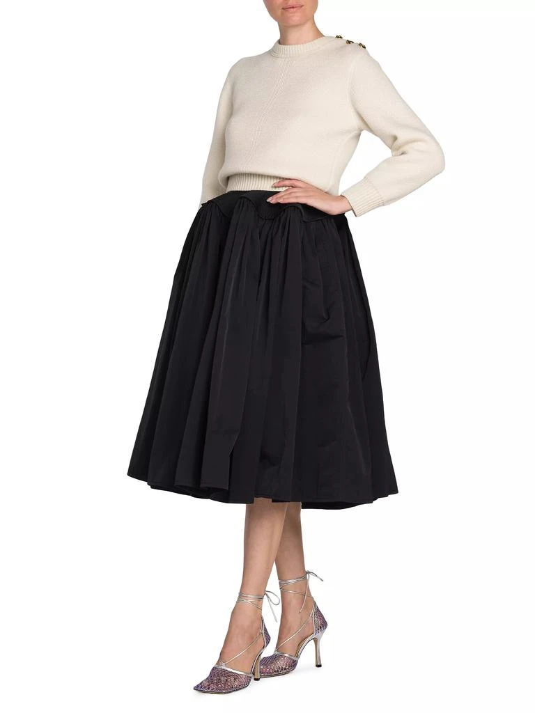 商品Bottega Veneta|Pleated Flared Midi-Skirt,价格¥13863,第2张图片详细描述