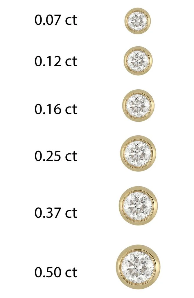 商品Bony Levy|Single Bezel Set Diamond Stud Earring - 0.37 ctw,价格¥5346,第3张图片详细描述