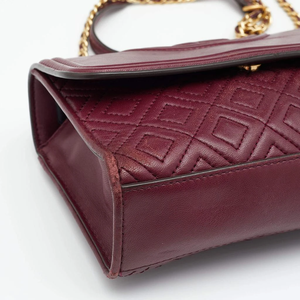 Tory Burch Burgundy Leather Small Fleming Shoulder Bag 商品