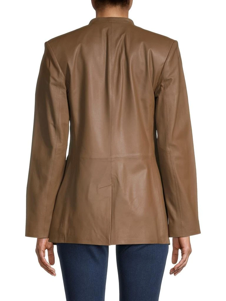 商品Vince|Collarless Leather Blazer,价格¥2638,第2张图片详细描述