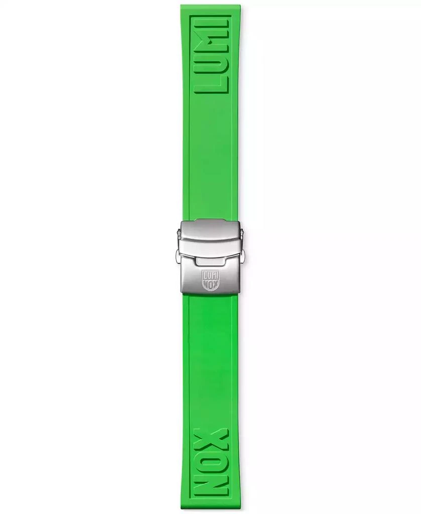 商品Luminox|Interchangeable Green Rubber Watch Strap,价格¥651,第1张图片