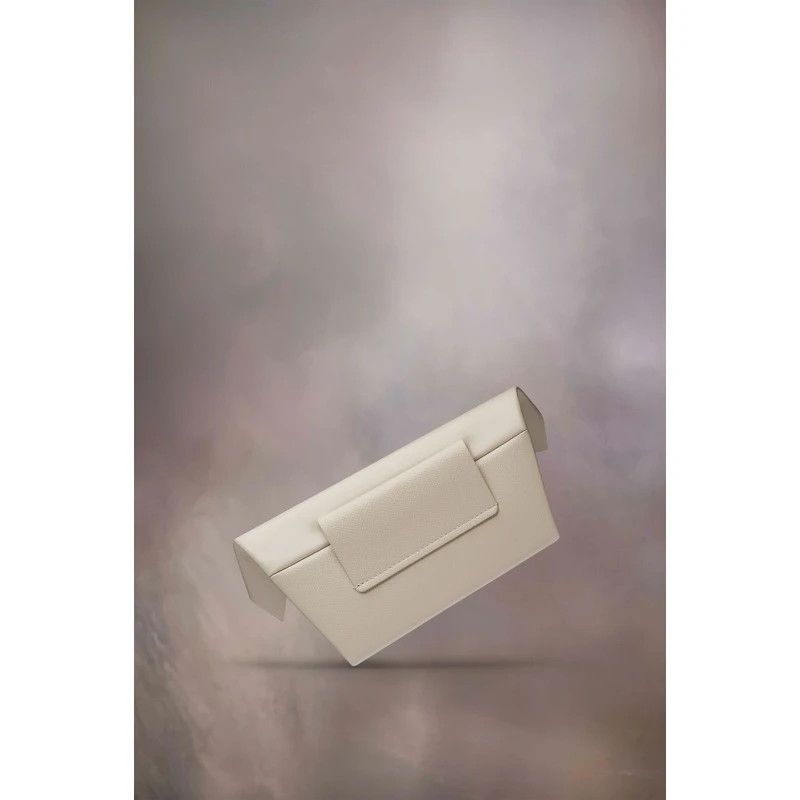 商品MAISON MARGIELA|Maison Margiela 女士浅灰色牛皮手拿包,价格¥14975,第6张图片详细描述