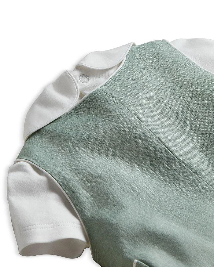 商品Ralph Lauren|Boys' Cotton Bodysuit & Linen Overall Set - Baby,价格¥835,第5张图片详细描述