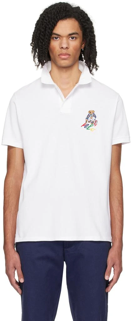 商品Ralph Lauren|White Polo Bear Polo,价格¥937,第1张图片