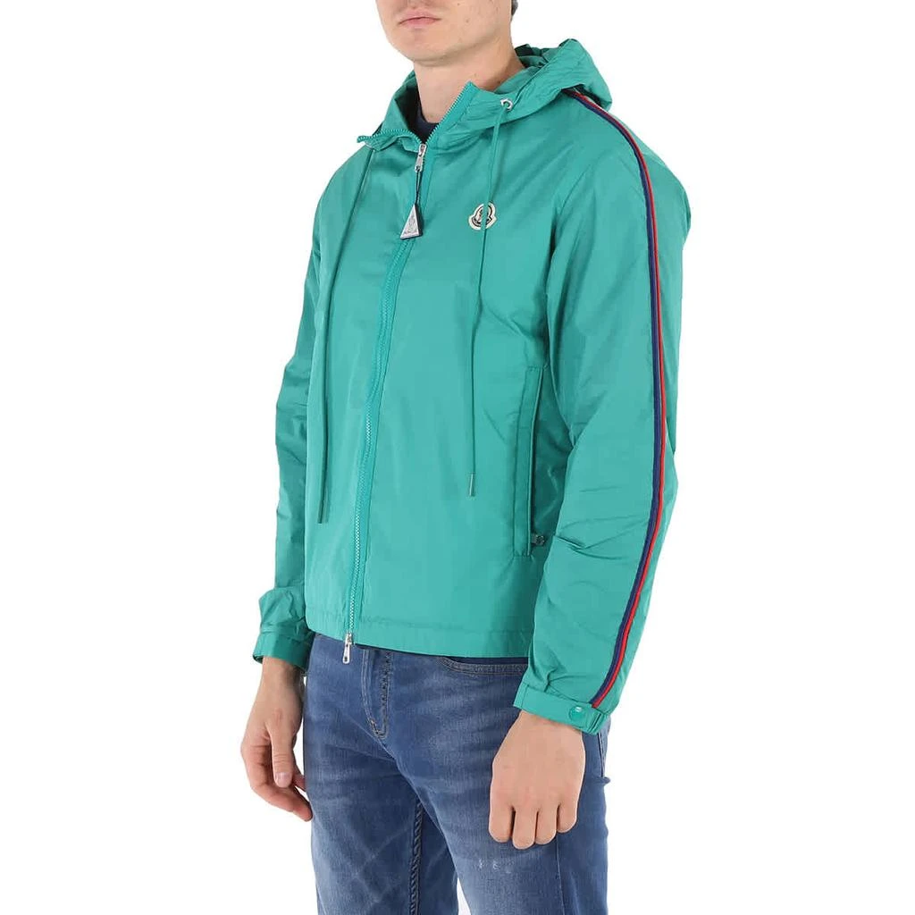 商品Moncler|Men's Medium Green Hattab Hooded Rain Jacket,价格¥4128,第3张图片详细描述