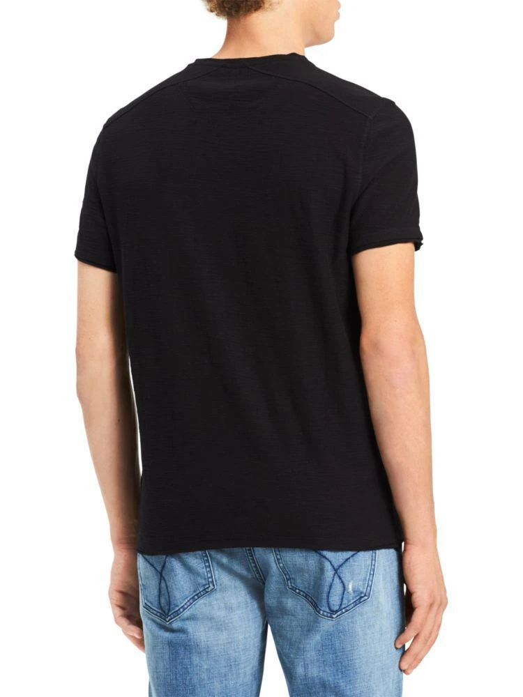 商品Calvin Klein|Short-Sleeve Slub Cotton Henley,价格¥119,第2张图片详细描述